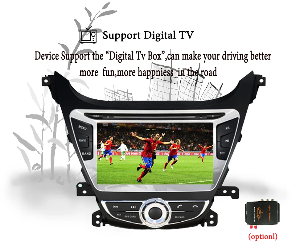 Sale Octa Core Android 9.0 4GB+64G ROM Car DVD Player Navigation GPS Video music Fit Hyundai Elantra 2014 2015  Radio Stereo Audio 15