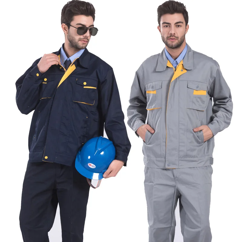 

Multifunction Industrial Work Wear Tops and Bottoms Sets Work Set Clothing with Multi Pockets Embroidery Logo