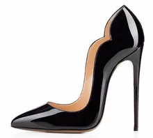 Schuhe Frau Roten High Heels Stilettos Lackleder 12 CM Heels Frauen Schuhe Reizvolle Pumpen Damen Hochzeit Schuhe für Frauen FS-0022