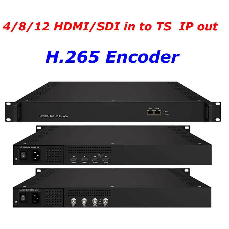 

NDS3224V 4/8/12 hdmi HD SDI encoder HEVC H.265 H.264 HVC 4K Encoder with output ultra low bitrate MPTS and 4SPTS IP out