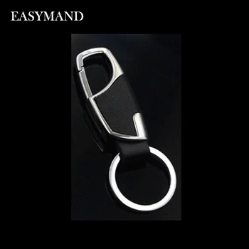 

Car-Styling Metal Key Ring Cowhide Key Chain For Jeep Grand Cherokee Compass Commander Wrangler Rubicon SAHALA Patriot