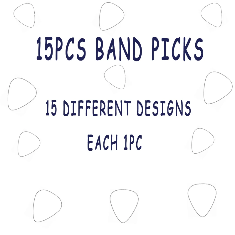 

Famous metal band guitar pick plectrum with double sides printing medium 0.71mm gauge