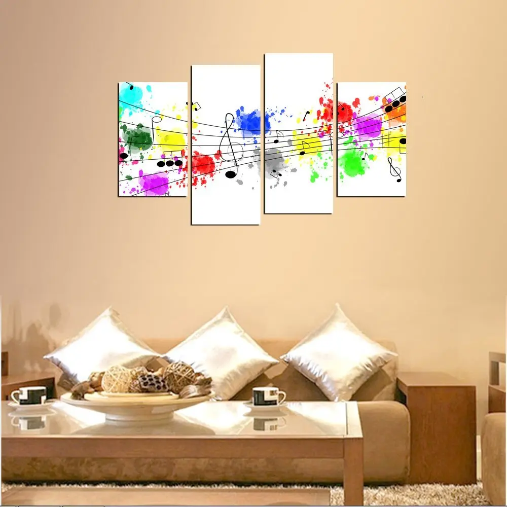 Colorful Graffiti Music Notes Clef40-60=2 40-80=2 -02