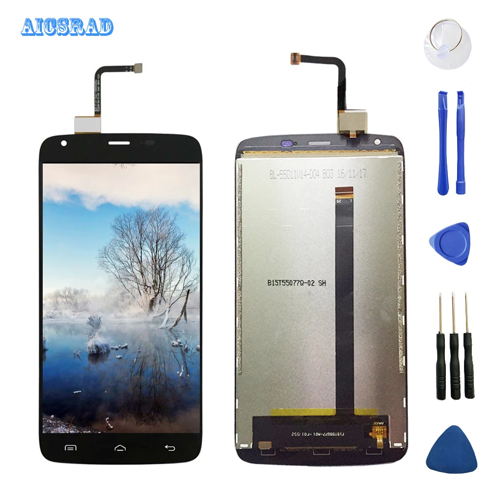 5 дюймов для HOMTOM HT6 ЖК дисплей + кодирующий преобразователь сенсорного экрана в