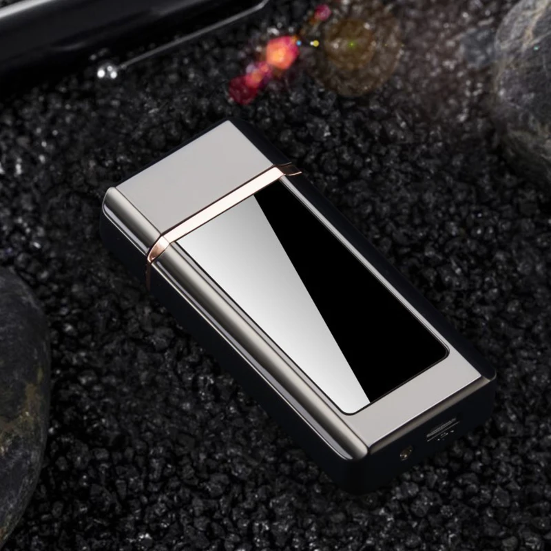 

LED Screen USB Charging Touch Screen Sensor Electronic Cigarette Lighter Flameless Rechargeable Windproof Tungsten Lighters