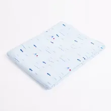 Детские принадлежности синий хлопок вязаный коврик для переодевания малыша дышащий водонепроницаемый новорожденный матрас