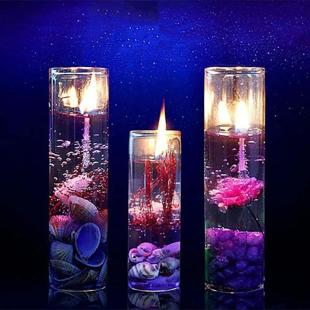 

Romantic Candle Crystal Jelly Candle Wedding Valentine's Day Candles Aromatherapy Sea Jelly Birthday Celebration Lover Decor