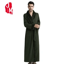 Winter Bathrobe Male Thick Full Sleeves Coral Fleece Robe Men Long Flannel Warm Bath Robe Man Kimono Sleep Japanese Gown M L XL Winter Bathrobe Male Thick Full Sleeves Coral Fleece Robe Men Long Flannel Warm Bath Robe Man Kimono Sleep Japanese Gown M L XL