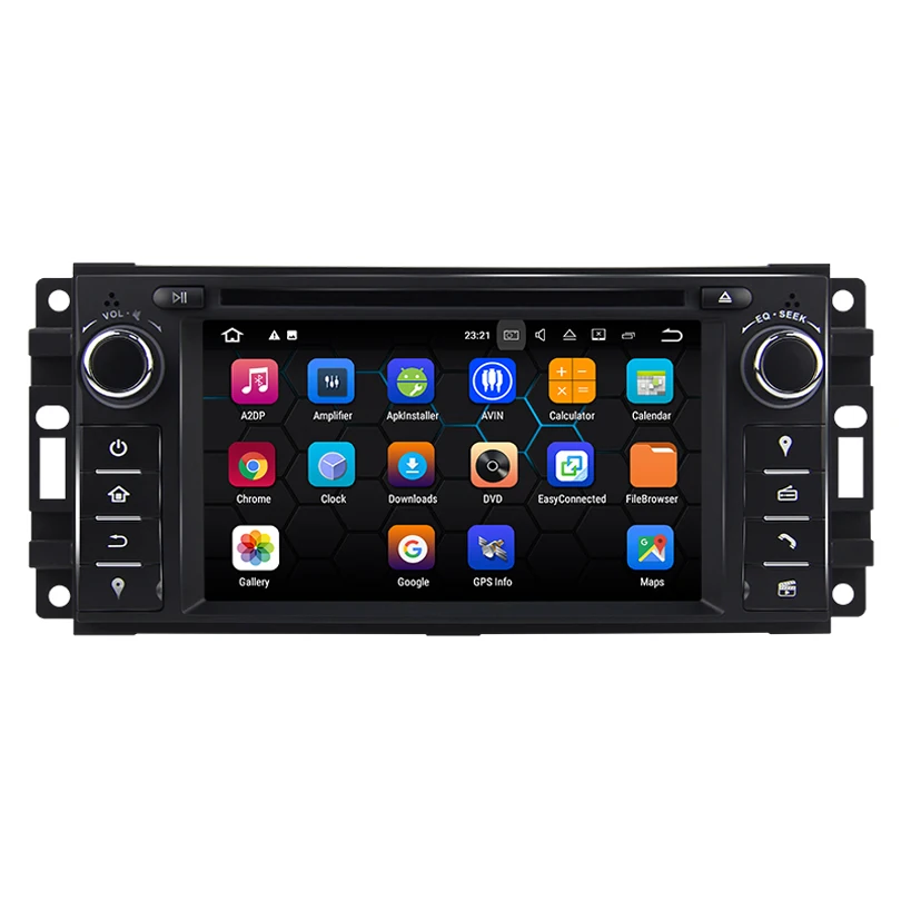 Android 7 12 четырехъядерный автомобильный DVD GPS для Jeep Wrangler Компас Grand Cherokee Commander Liberty