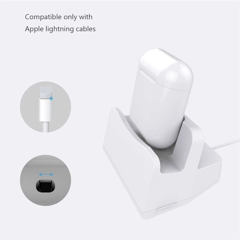 2 In 1 Charging Station Dock Stand Holder for Apple Airpods Air Pods 2 1 for IPhone 11 Pro Max XS XR 8 7 Charger Pad Accessories