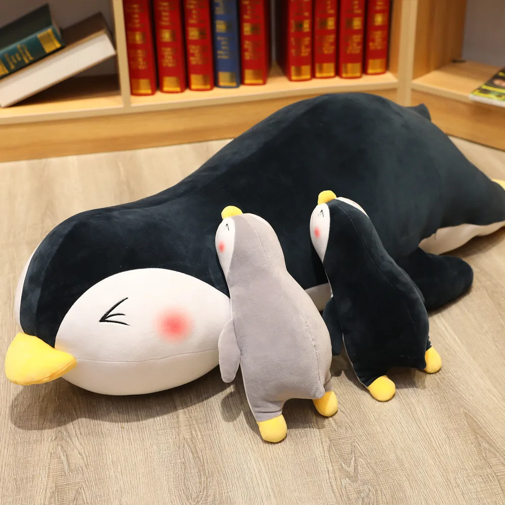 1PC30/100CM Cute Kneeling Penguin Plush Doll  Children's Toy Action Doll Plush Doll Model Plush Toy Gift Toy Gift For Girlfriend wooden dog bone craft track accessories woody toy children train adaptors model