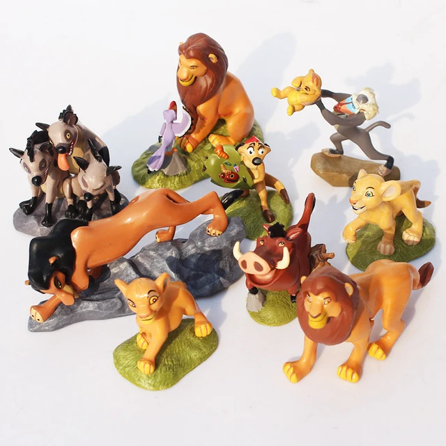 Figurine le roi lion simba & mufasa