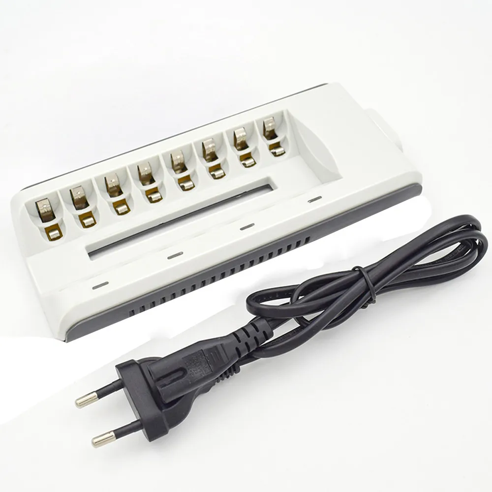 

Free Shipping 8 Slots Smart Fast Charger AA AAA Ni-MH / Ni-Cd Batteries 2.4V Output Smart Charger For Rechargeable Battery #YL