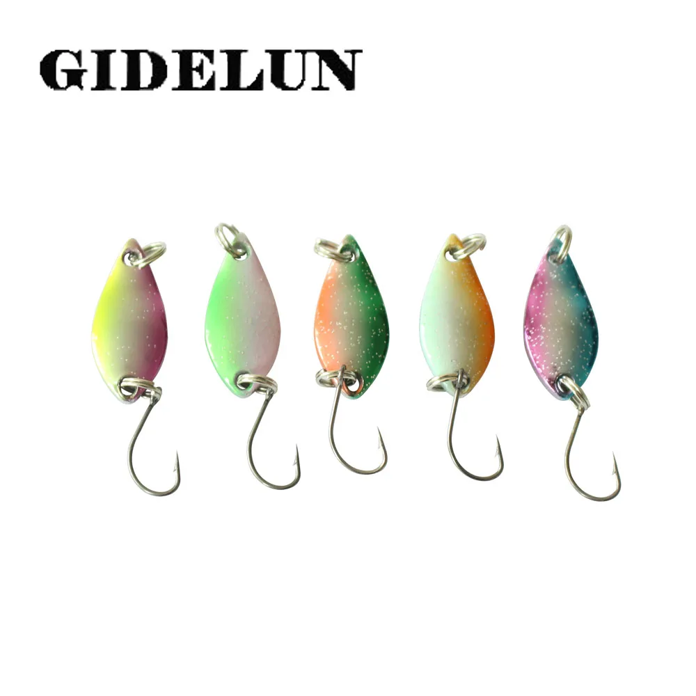 Fishing Lures Metal Spinner Baits Bass Tackle Crankbait Trout Spoon Trout W D3A5