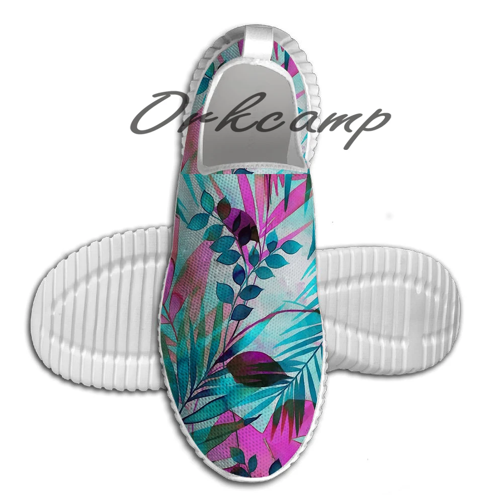 

Colorful tropical leaves Light Weight fashion Sports Running Shoes Walking Shoes Summer Comfortable Yuga shoes