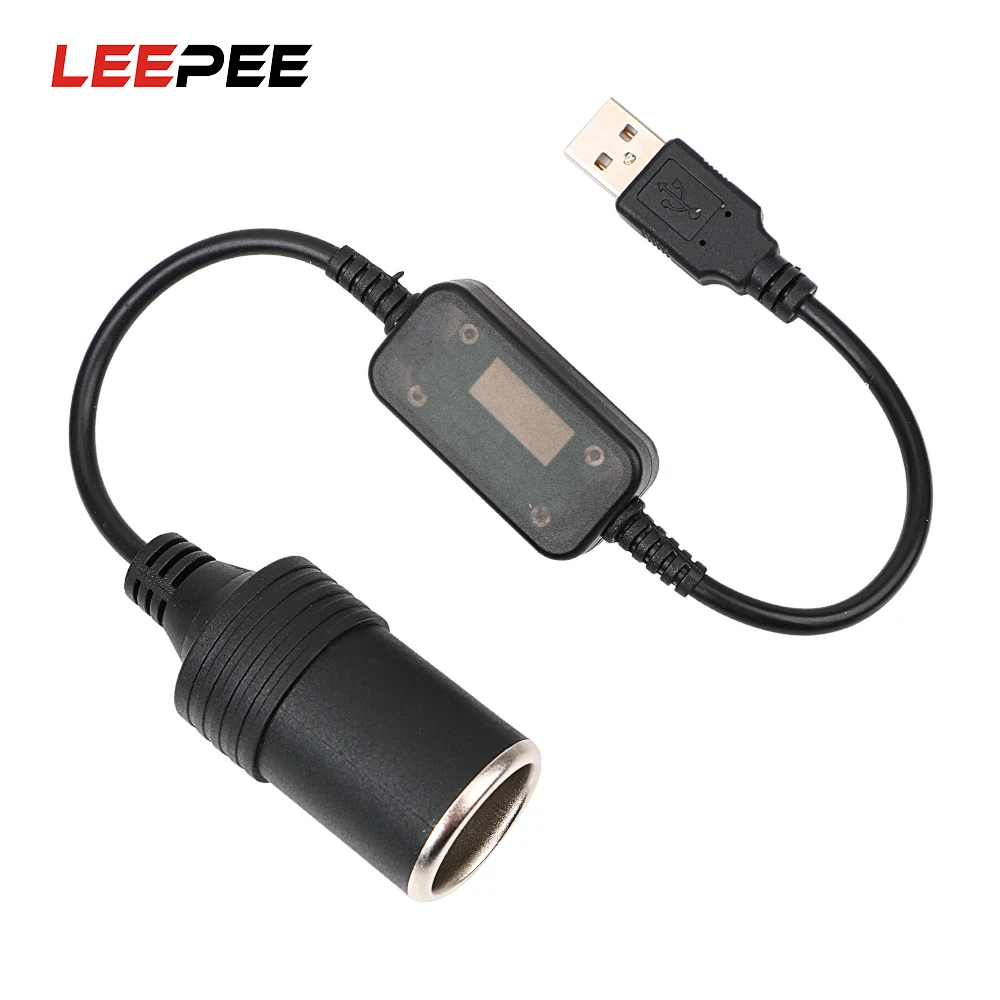 LEEPEE розетка для автомобильного прикуривателя USB 5 В до 12 в разъем адаптера