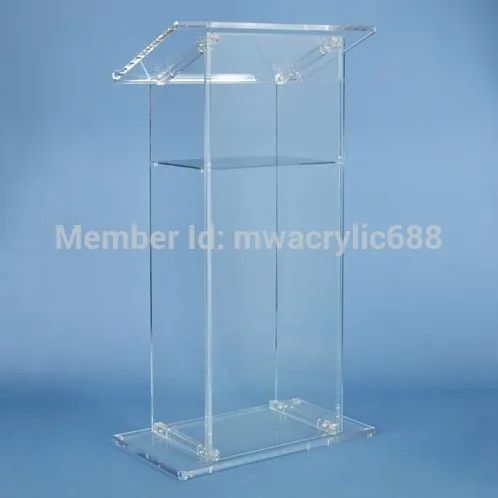 

Free Shiping High Quality Modern Design Beautiful Cheap Acrylic Lectern podium