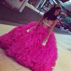 Vestidos дебютантка Vestido 15 anos novia-принцеса горячие пышное платье бальное платье 2016 сладкий 16 платьев принцессы
