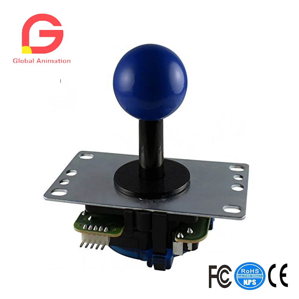 

Board Type Silent Joystick Lever Of Low Repulsion Dark Blue JLF-TPRG-8AYT-SK-DB W/ Flat Iron Plate Shaft Cover 8 Directions Guid
