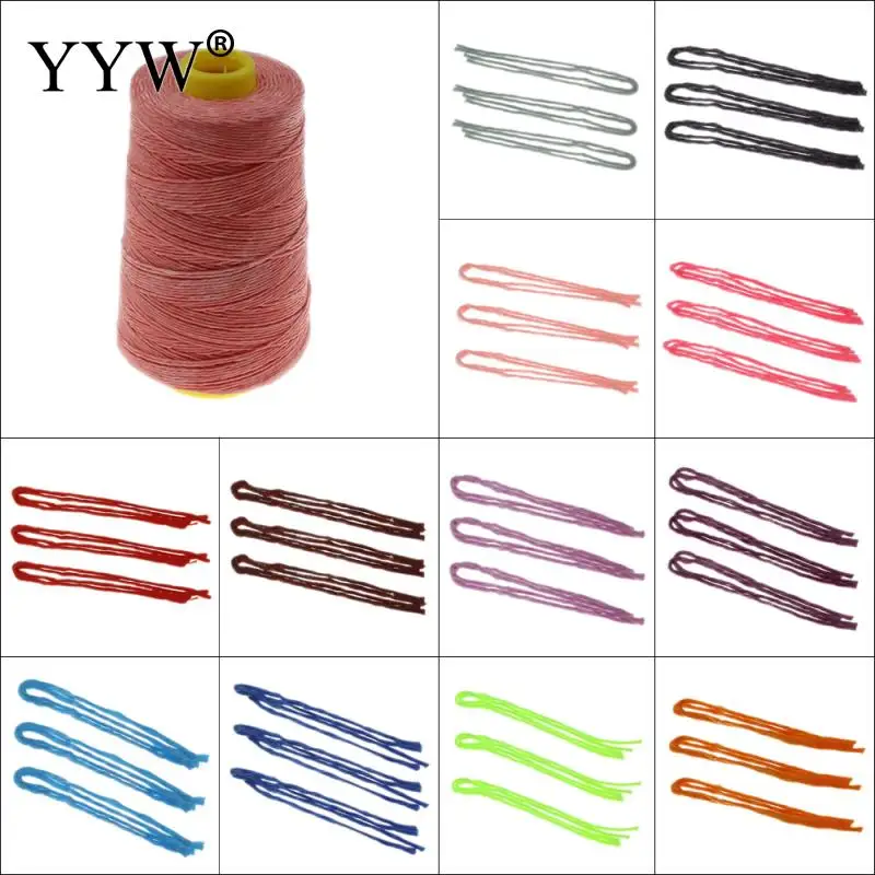 1mm 300m/Spool Economical 1mm Thai Waxed Polyester Cord Wax Beading String Thread for Knotting Jewelry