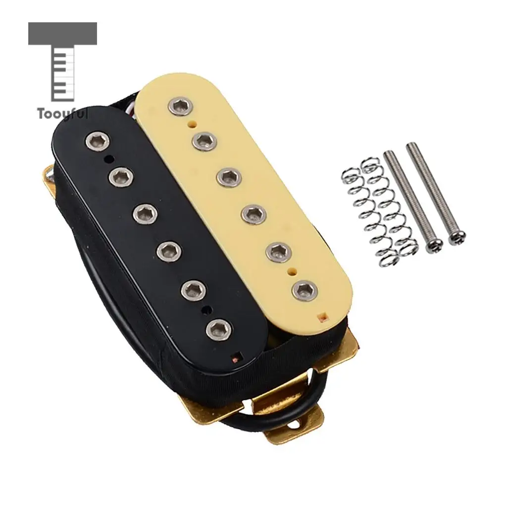 Tooyful Durable 1 Set Metal Guitars Humbucker Pickup with Screws Springs Musical Instrument Parts DIY