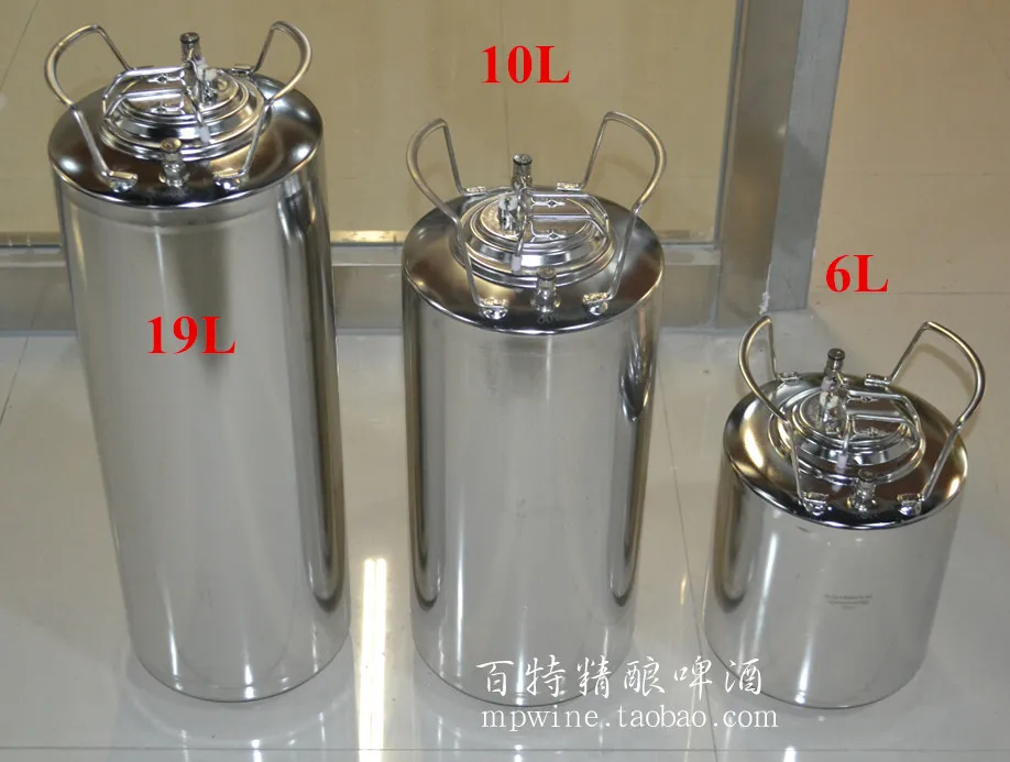 Высококачественные ферментеры из нержавеющей стали 304 6L/10L/19L/24.5L/24.5L с винной