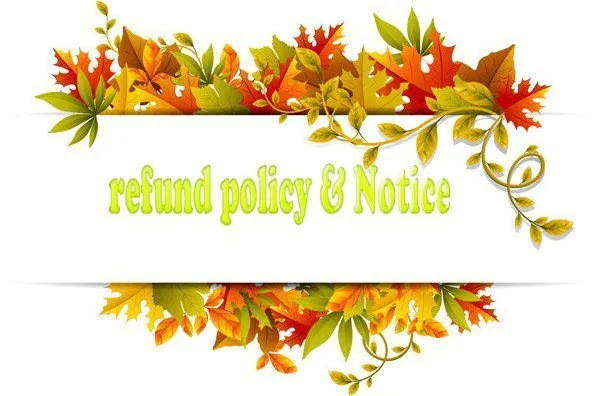 refund policy and notice