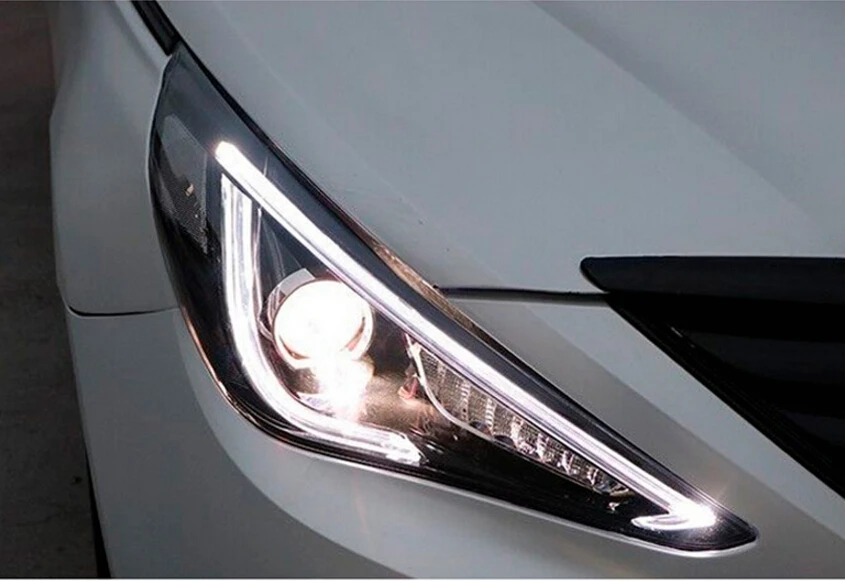 HID, 2011~, автостайлинг, фара Sonata, Solaris, accent, Elantra, Genesis, i10, i20, santa fe, tucson, lantra; Sonata Головной фонарь