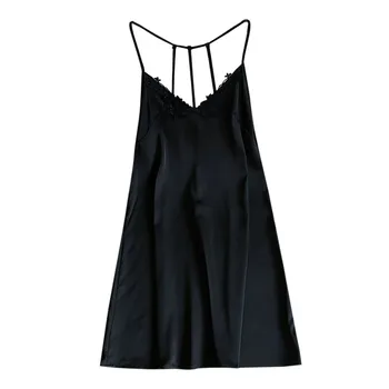 

women nightgowns silk lingerie sexy hot erotic Women's Sexy Nightdress Lingerie Pajamas Sexy Top Sling Pajamas#3