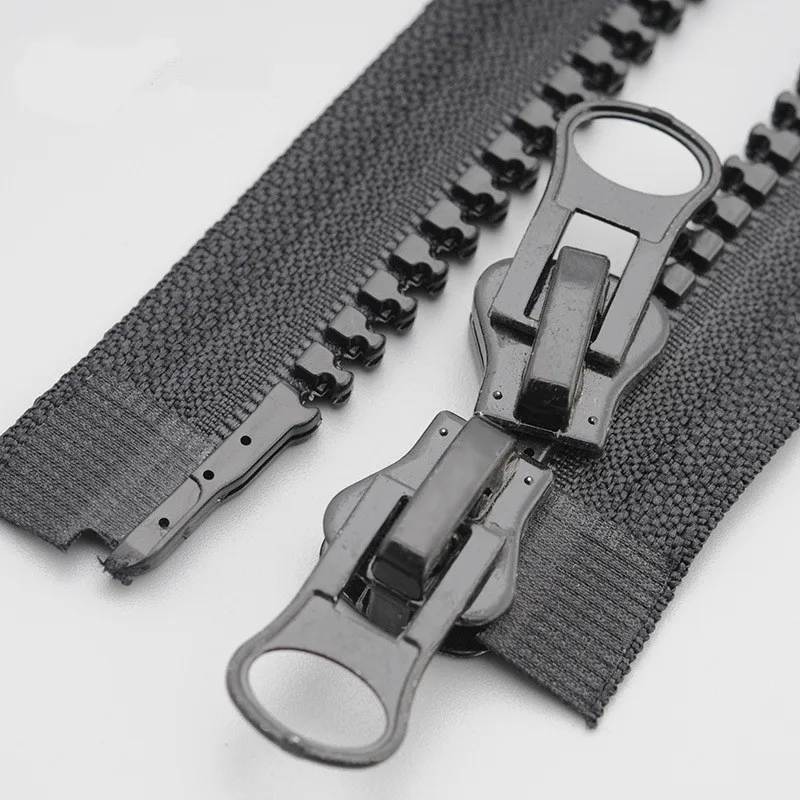 

8# Resin Double Sliders Open end Zippers 60cm-200cm for Overcoat Tent Zipper DIY Crafts Tailor Sewing Garment Accessory Zipper