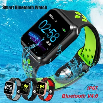

Fashion Multi-colors IP67 Bluetooth Watch BT 4.0 Calls Reminder Message Push Pedometer Sleep Monitor Heart Rate Smart Watch
