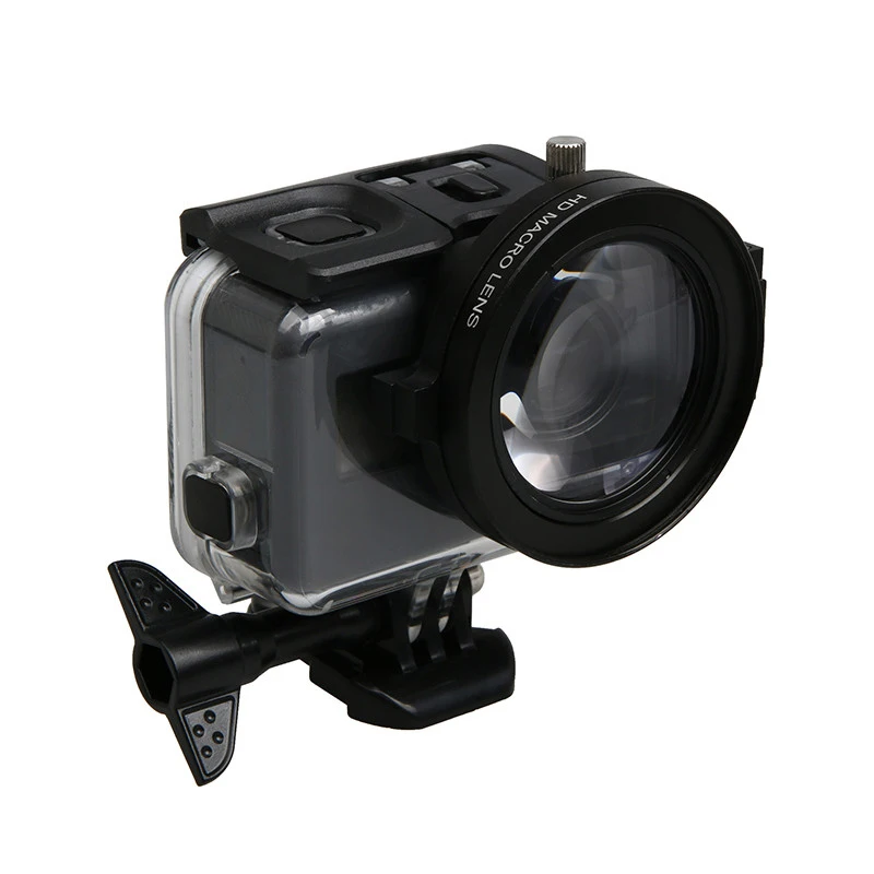 Для Gopro фильтр Close UP+ 16 Макро+ 58 мм переходное кольцо Filtors для Go Pro Hero 5 6 7 черный водостойкий Ca аксессуары