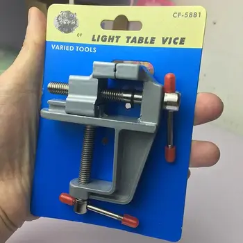 

Mini Table Bench Vise 3.5" Work Bench Clamp Swivel Vice Craft Repair Tool