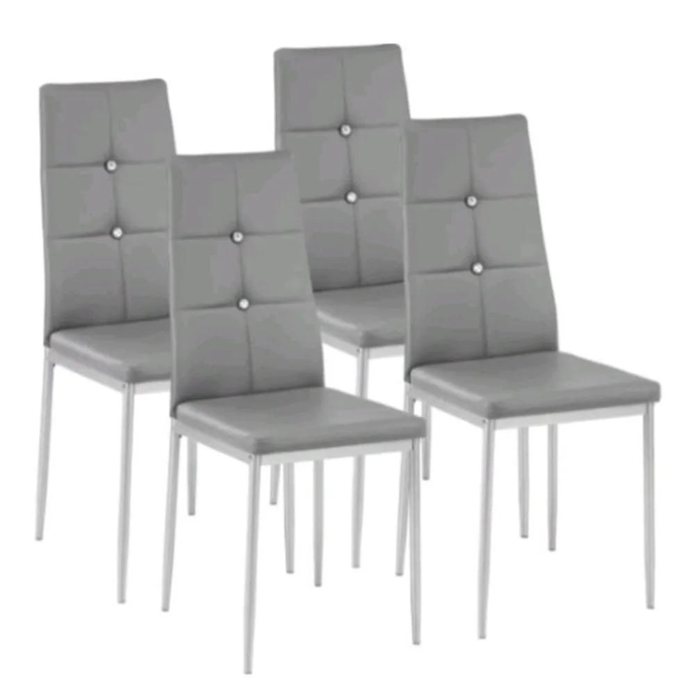 

Newest 4pcs Dining Chairs High Back High Backrest Dining Room Kitchen Breakfast Seat Chair Home Ergonomic Decorative Furniture