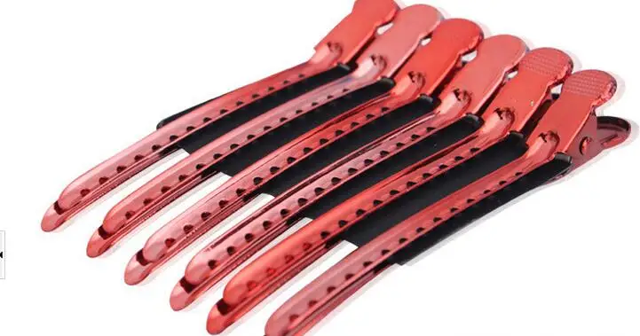 12PCS Hair Clips Metal Hairdressing Cutting Salon Styling Tools Section Hair Accessories