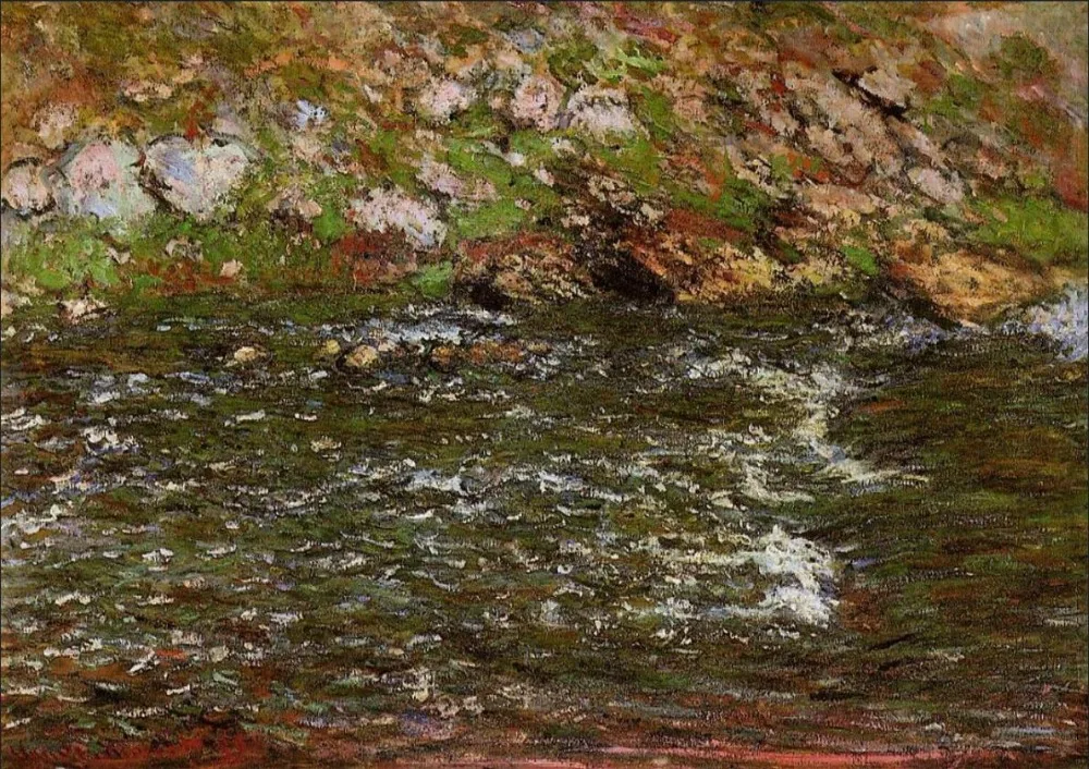 

High quality Oil painting Canvas Reproductions Torrent of the Petite Creuse at Fresselines (1889) By Claude Monet hand painted