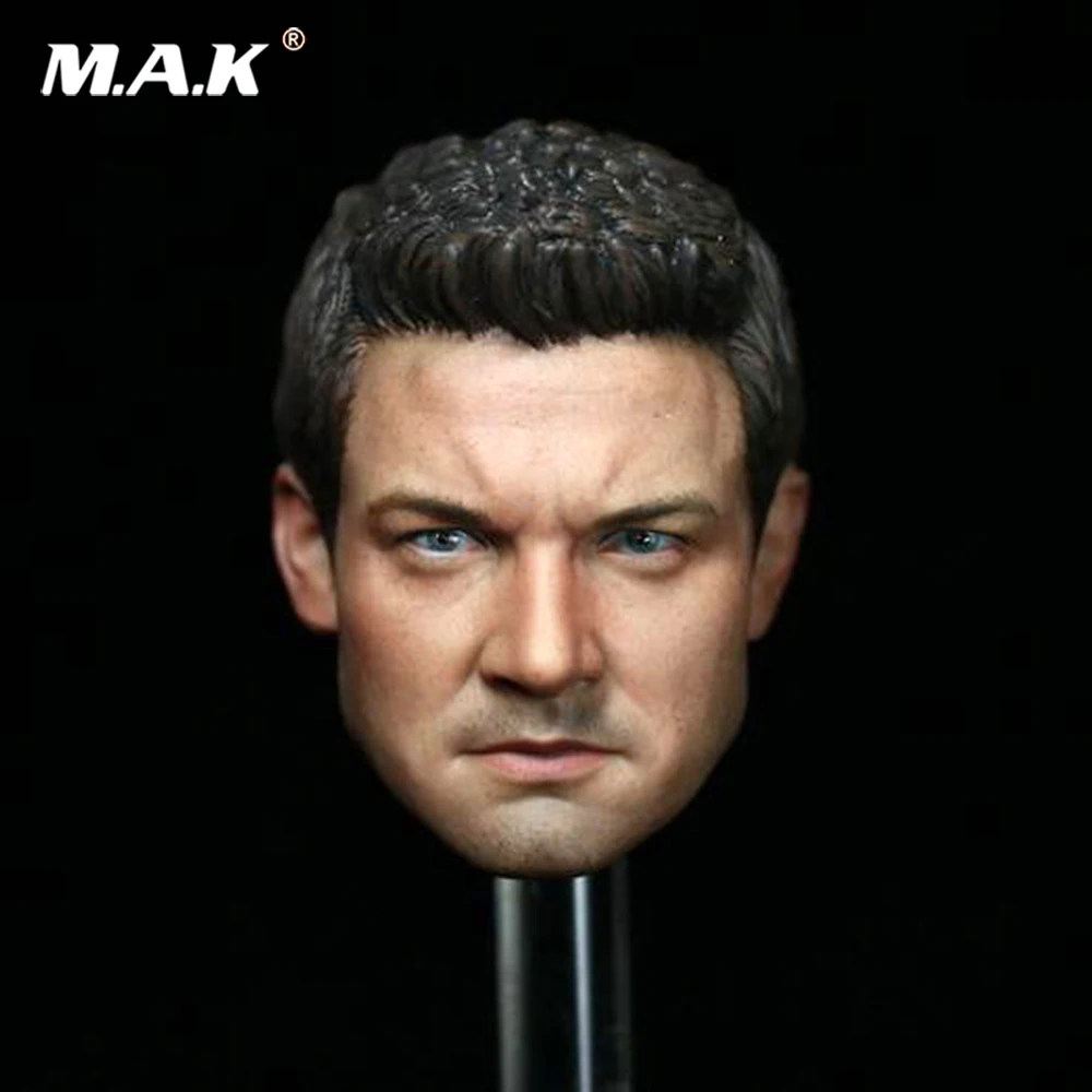 

1/6 jeremy renner Head Sculpt Male Figure Head Captain America Civil War hawkeye Headplay 12" Action Figure Collection Toys