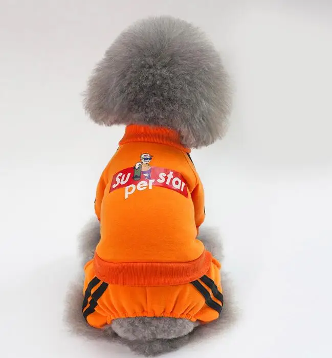 Yameisi Pet осень зима новая стильная одежда ноги собака толстовка хлопок спорт