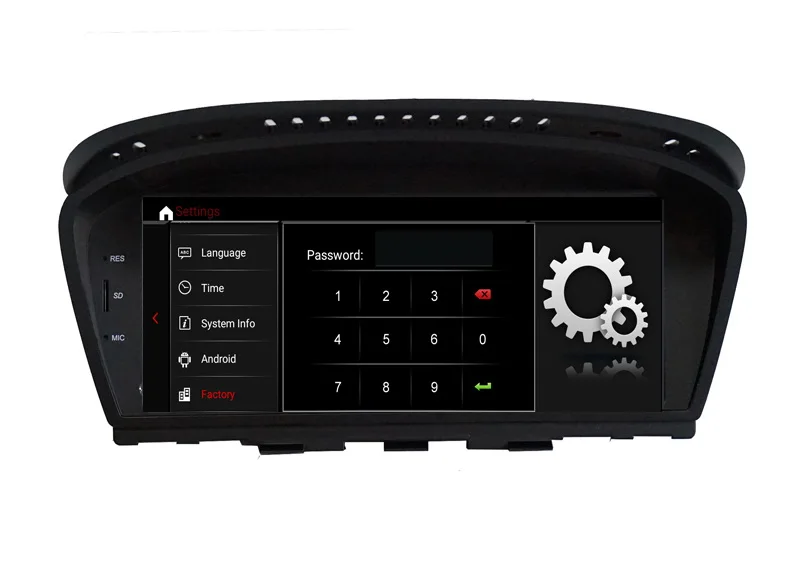Top Android 9.0 ID7 6 core CAR player FOR BMW 5 Series E60 E61 E63 E64 BMW 3 Series E90 E91 E92 car audio stereo GPS monitor in one 3