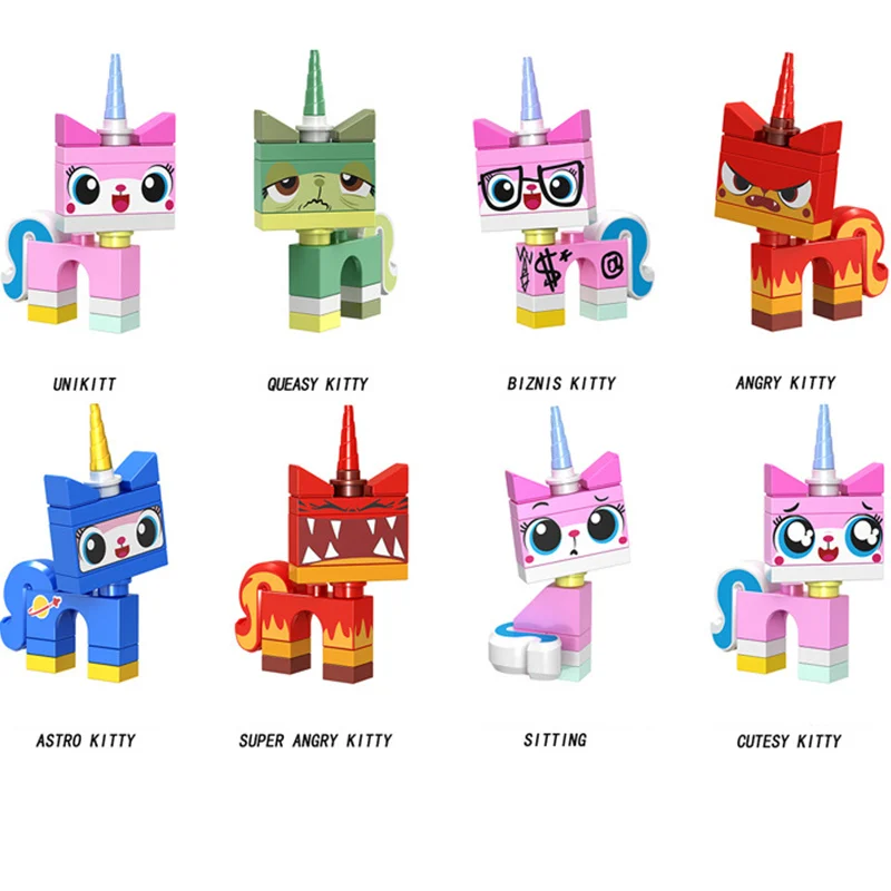 Большой фильм Мультфильм Unikitty кошка Unikingdom сказочная коробка с игрушками строительные блоки кирпичи наборы игрушки Совместимые друзья 41456 - Цвет: Without Original Box