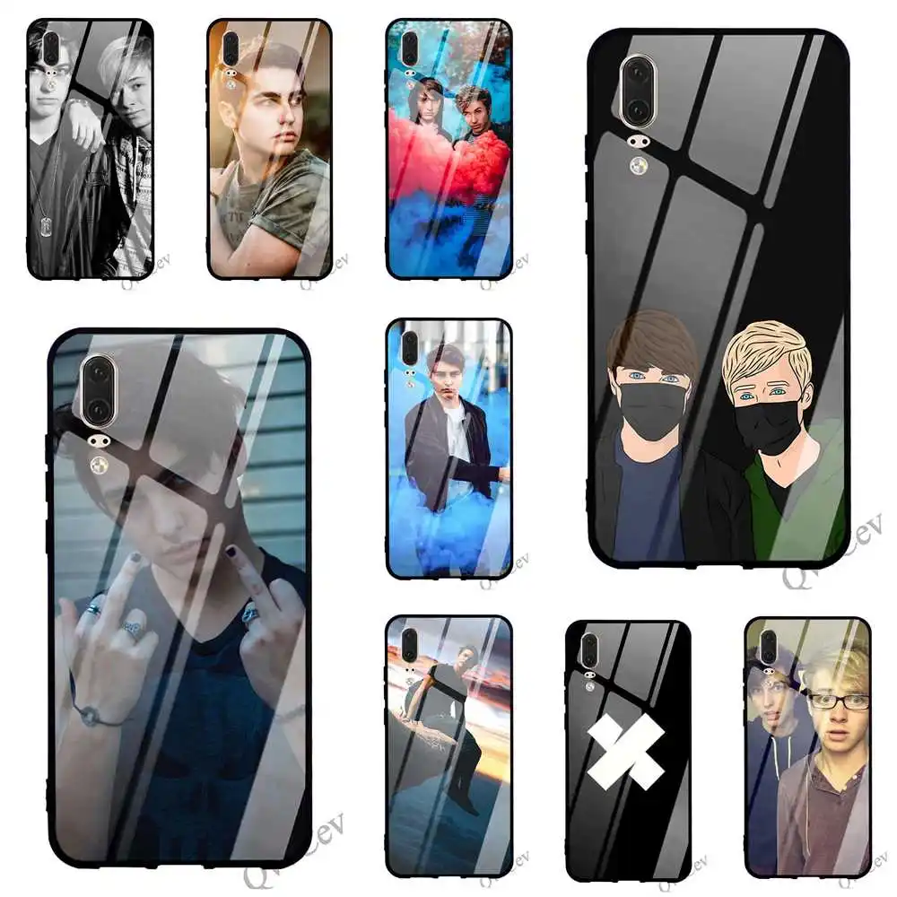 

Ultra Thin Sam and Colby Glass Phone Case for Huawei Mate 20 Pro Cover P Smart P20 10 7A Y6 Y9 Honor 9 P10 Lite Covers