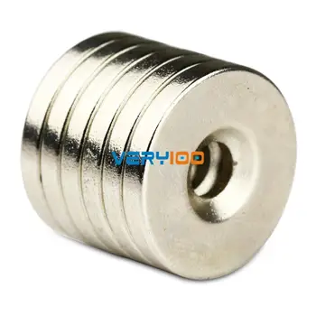 

20pcs Super Strong Round Neodymium Countersunk Ring Magnets 20 x 3 mm Hole: 5mm Rare Earth N50 Free Shipping!