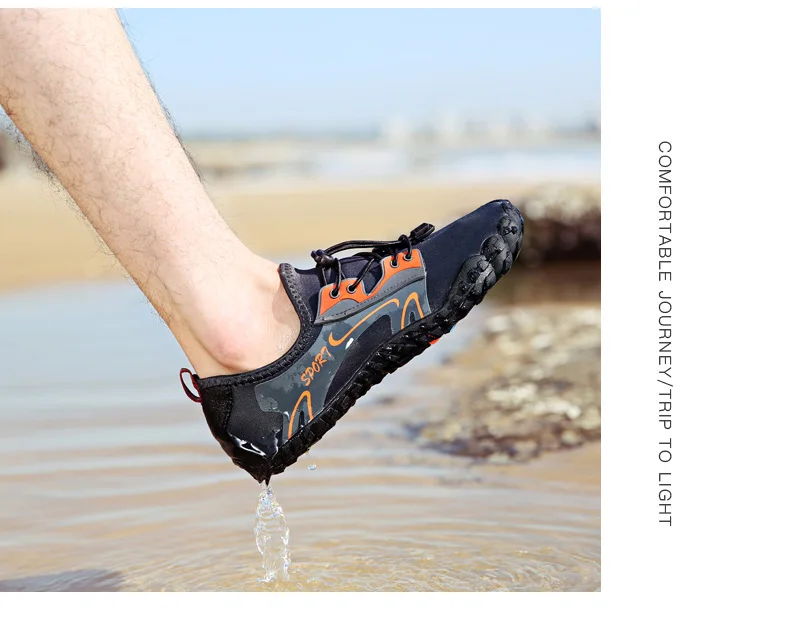 Clorts Five Finger Summer Quick-drying Outdoor Beach Shoes for Men Women (26)