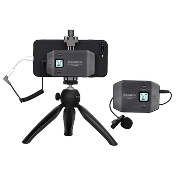 

CoMica CVM-WS50C UHF Mobile Professional Lavalier Wireless Microphone Working Distance 60M Perfect Sount Effect for Broadcasting