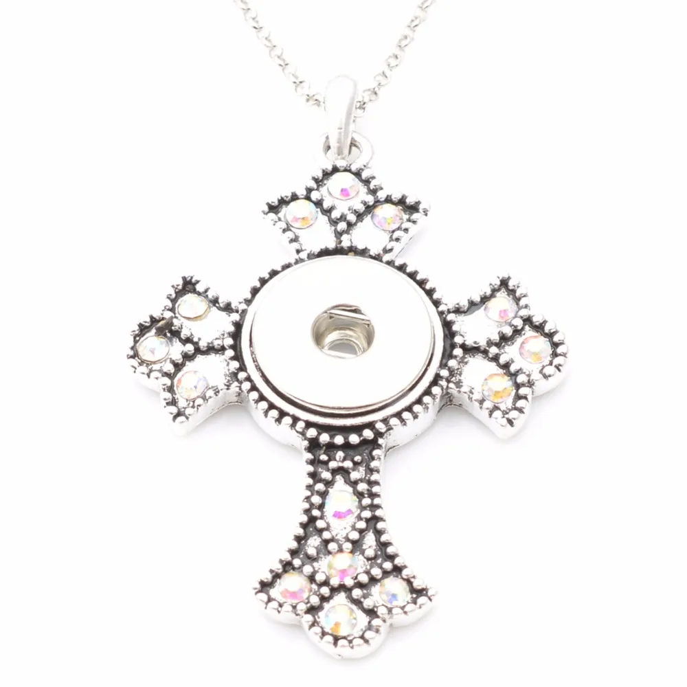 

New arrive snap button necklace, snap pendant for 18mm snap (with free 50cm chain) ND5225