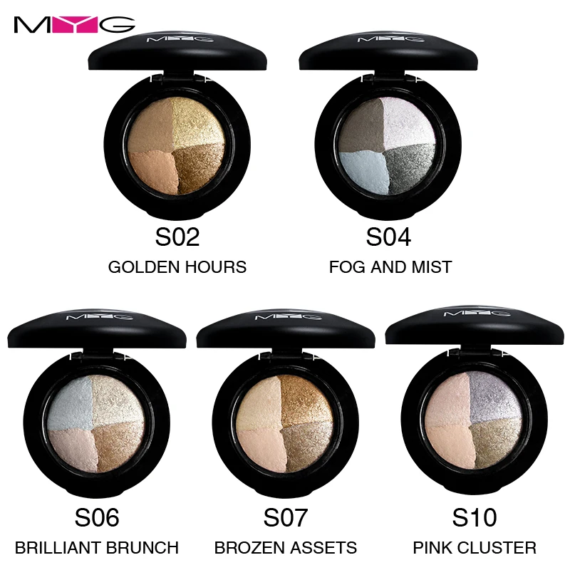 

MYG 5 Colors Makeup Eyeshadow Palette Matte Diamond Glitter Foiled Eye Shadow in One Palette Blush Makeup Set for Beauty GE715