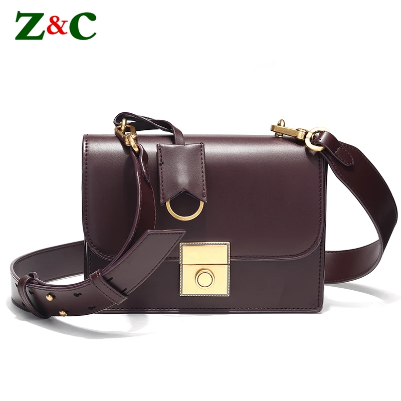 

Vintage Flap Padlock Bags Split Leather Women Shoulder Bag Fashion Crossbody Bags High Quality Women Messenger Bag Sac A Main