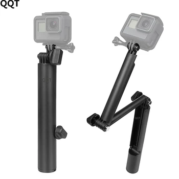 

QQT for Gopro7 6 5 fixed bracket selfie stick camera bracket folding lever hero4 3 2 for sjcam for SOOCOO for EKEN motion camer
