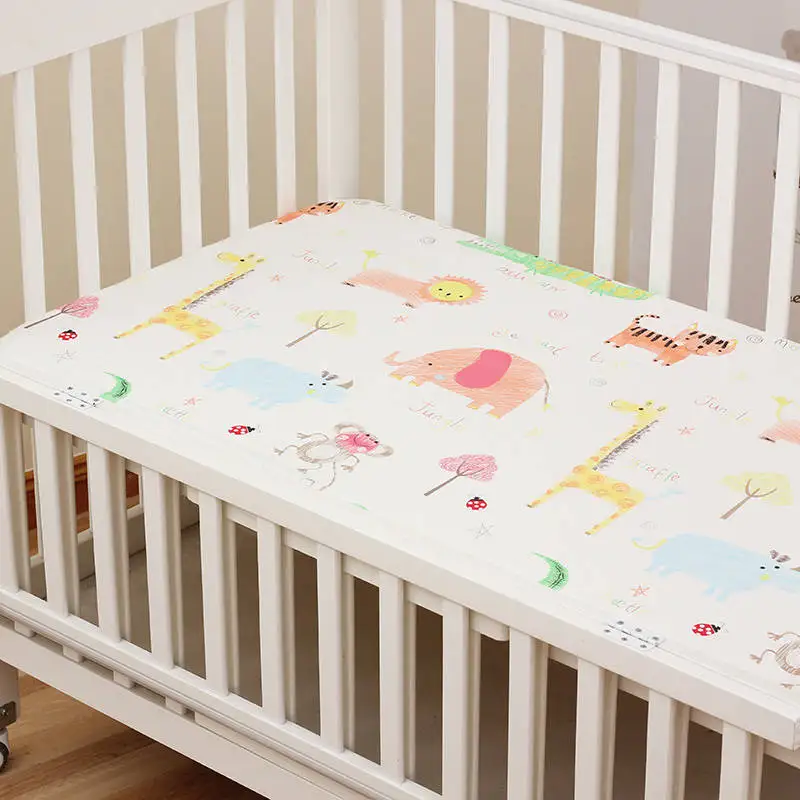 1 Piece Cotton Crib Fitted Sheet For Newborns Cot Mattress Elastic Cover Anti-dirty Bed Sheet Baby Boys Girls Bedding 15 Colors