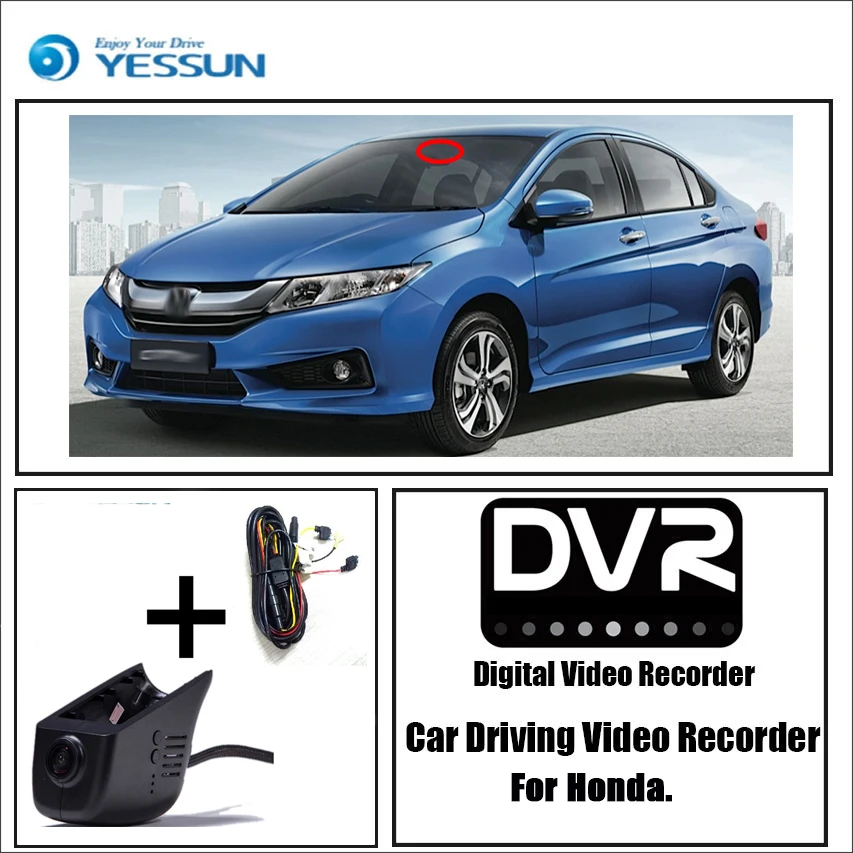Видеорегистратор YESSUN для Honda Acura ILX Автомобильный видеорегистратор мини Wi-Fi